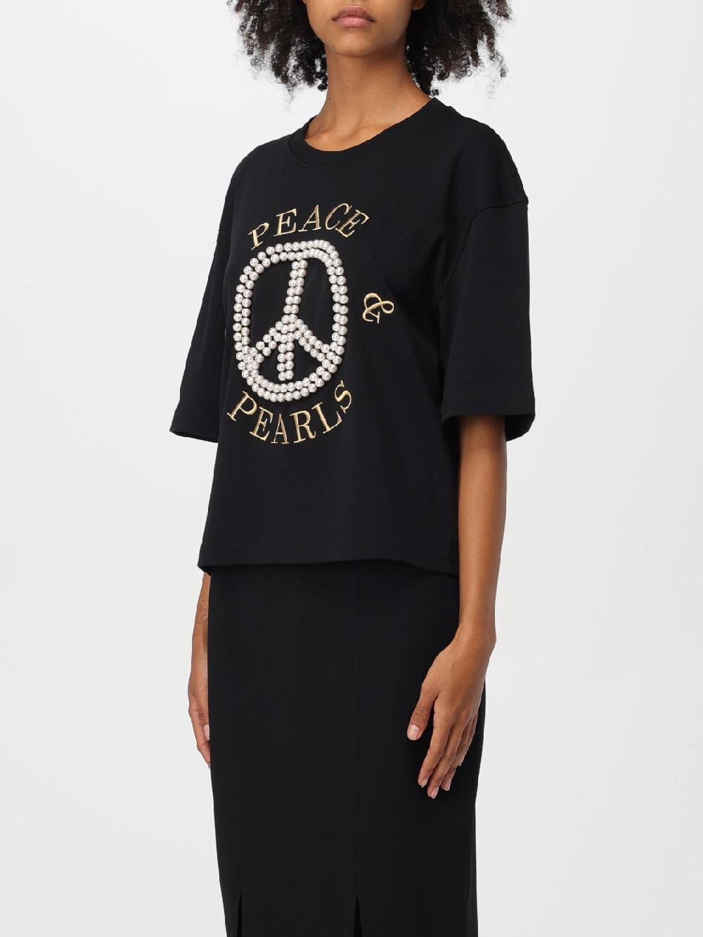 Giglio T-shirt Moschino Couture In Cotone Con Logo