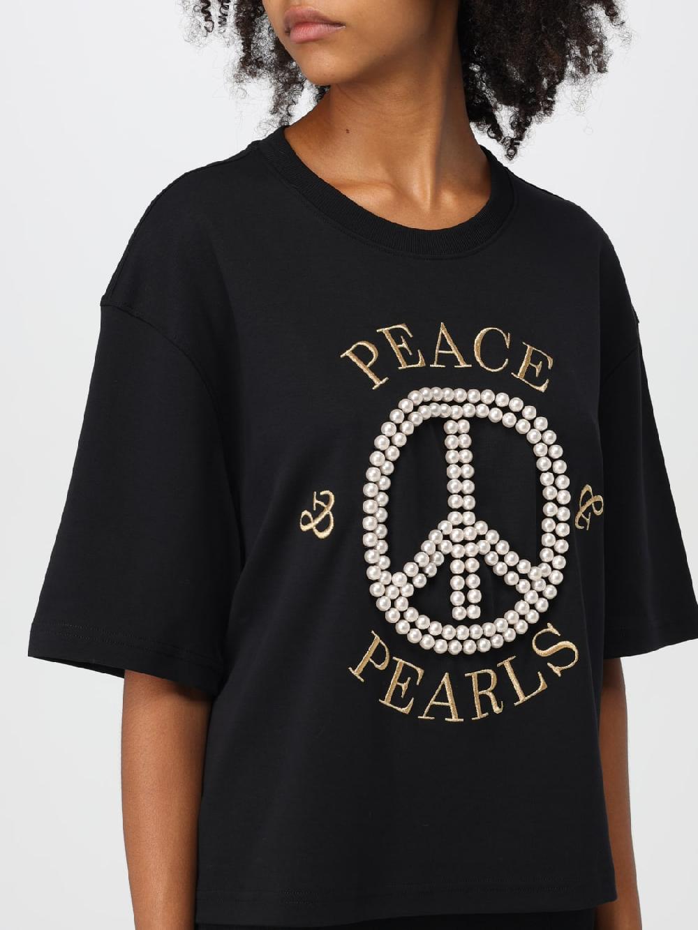 Giglio T-shirt Moschino Couture In Cotone Con Logo