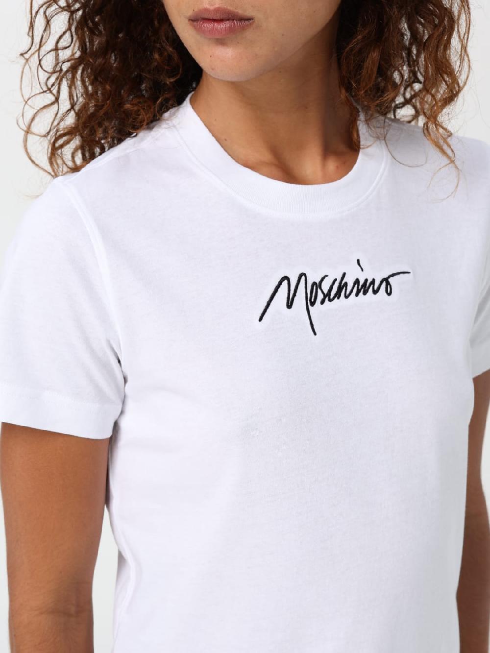 Giglio T-shirt Moschino Couture In Cotone Con Logo