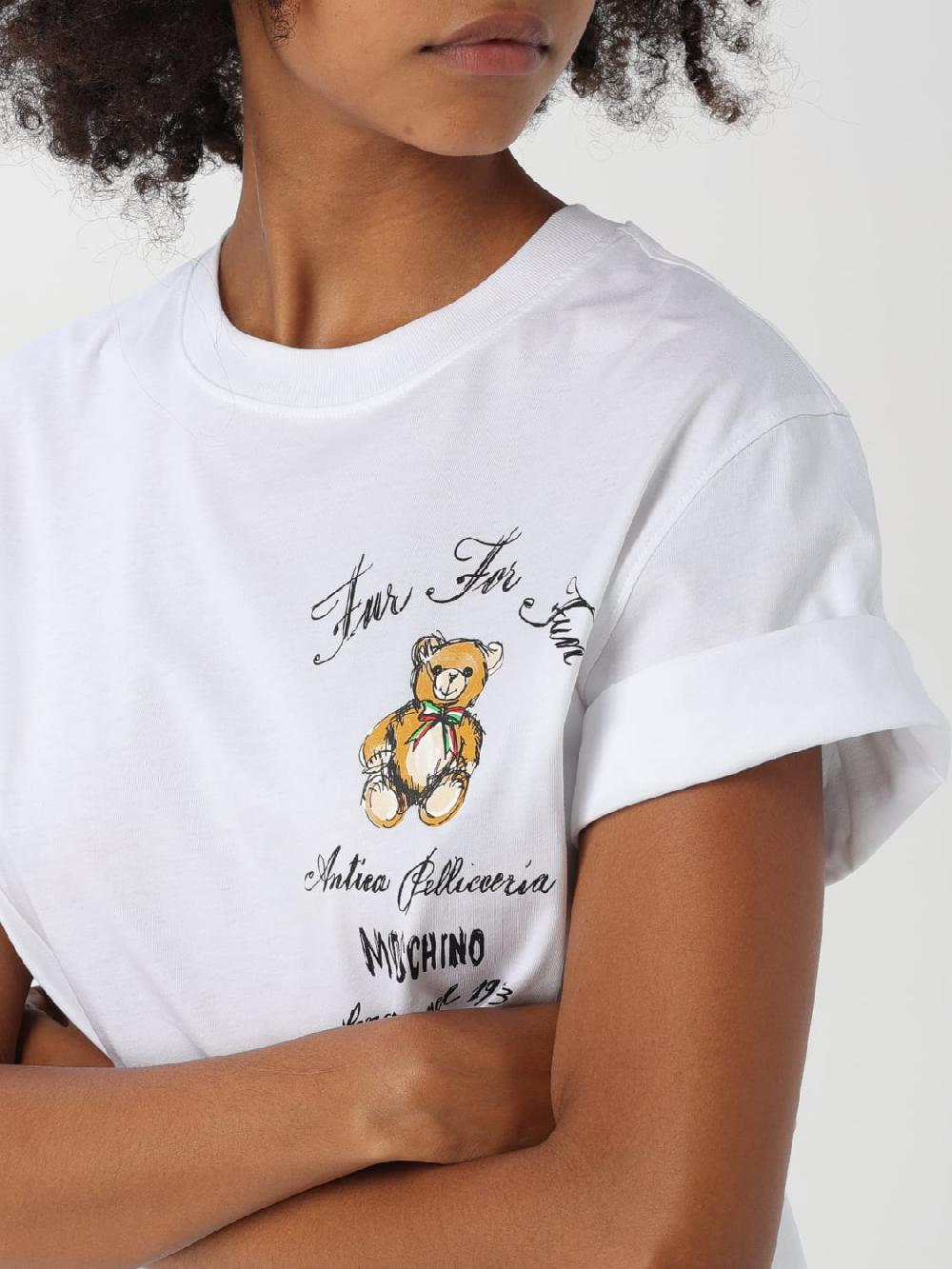 Giglio T-shirt Moschino Couture In Cotone