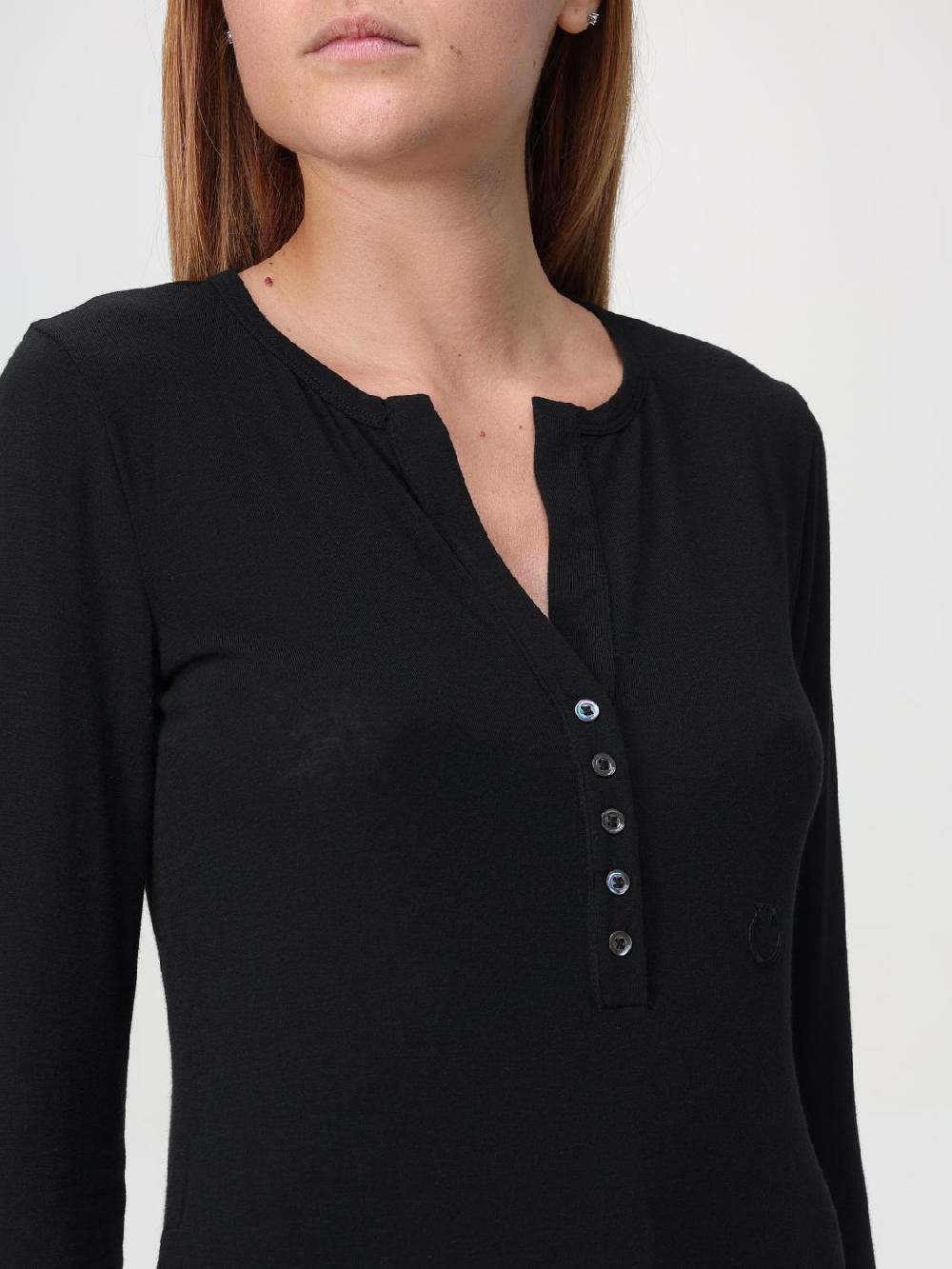 Giglio T-shirt Mulinello Pinko In Viscosa Stretch