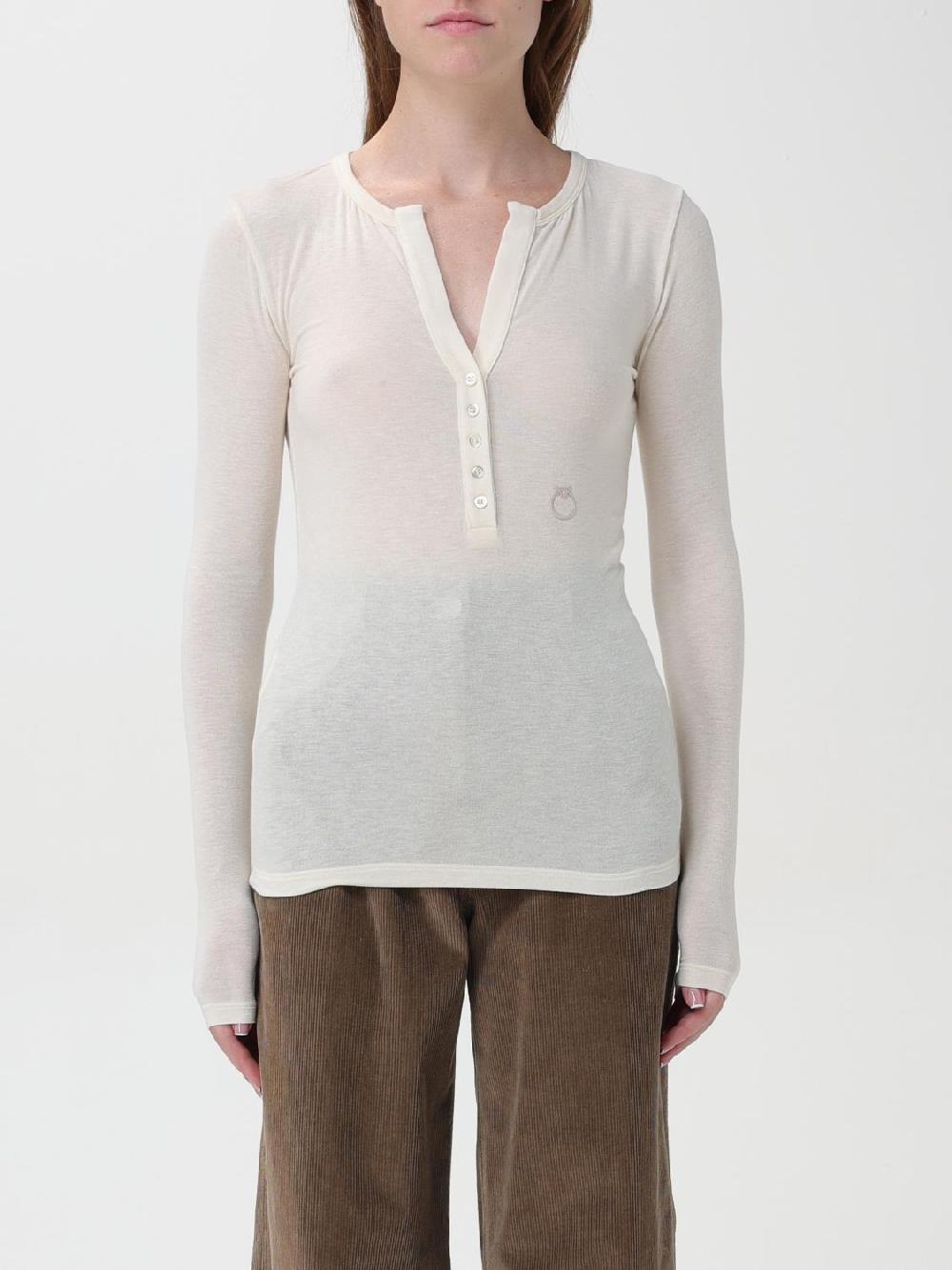 Giglio T-shirt Mulinello Pinko in viscosa stretch