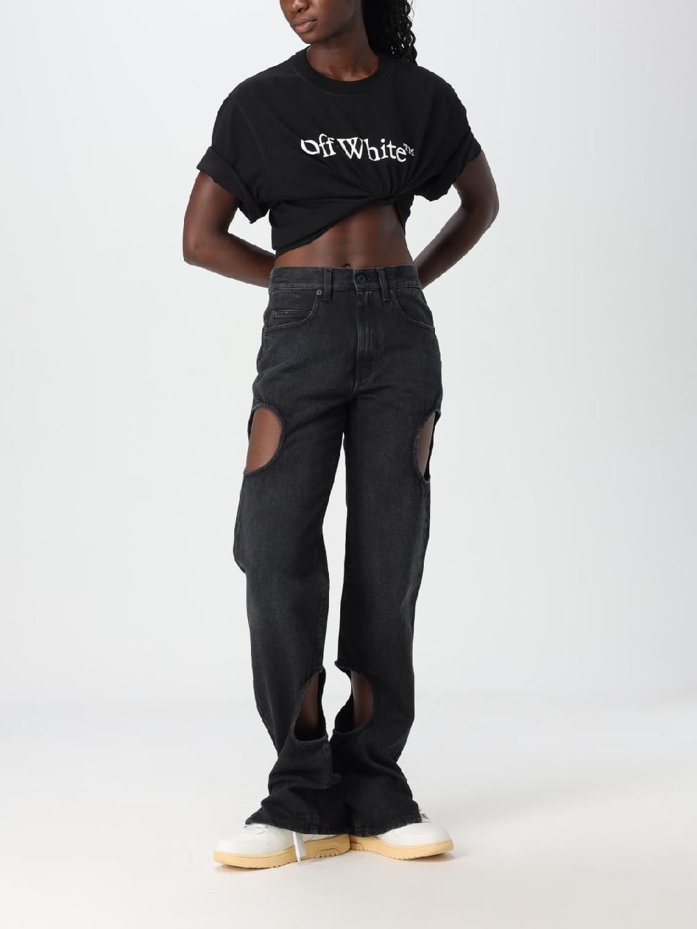 Giglio T-shirt Off-White In Cotone Con Logo
