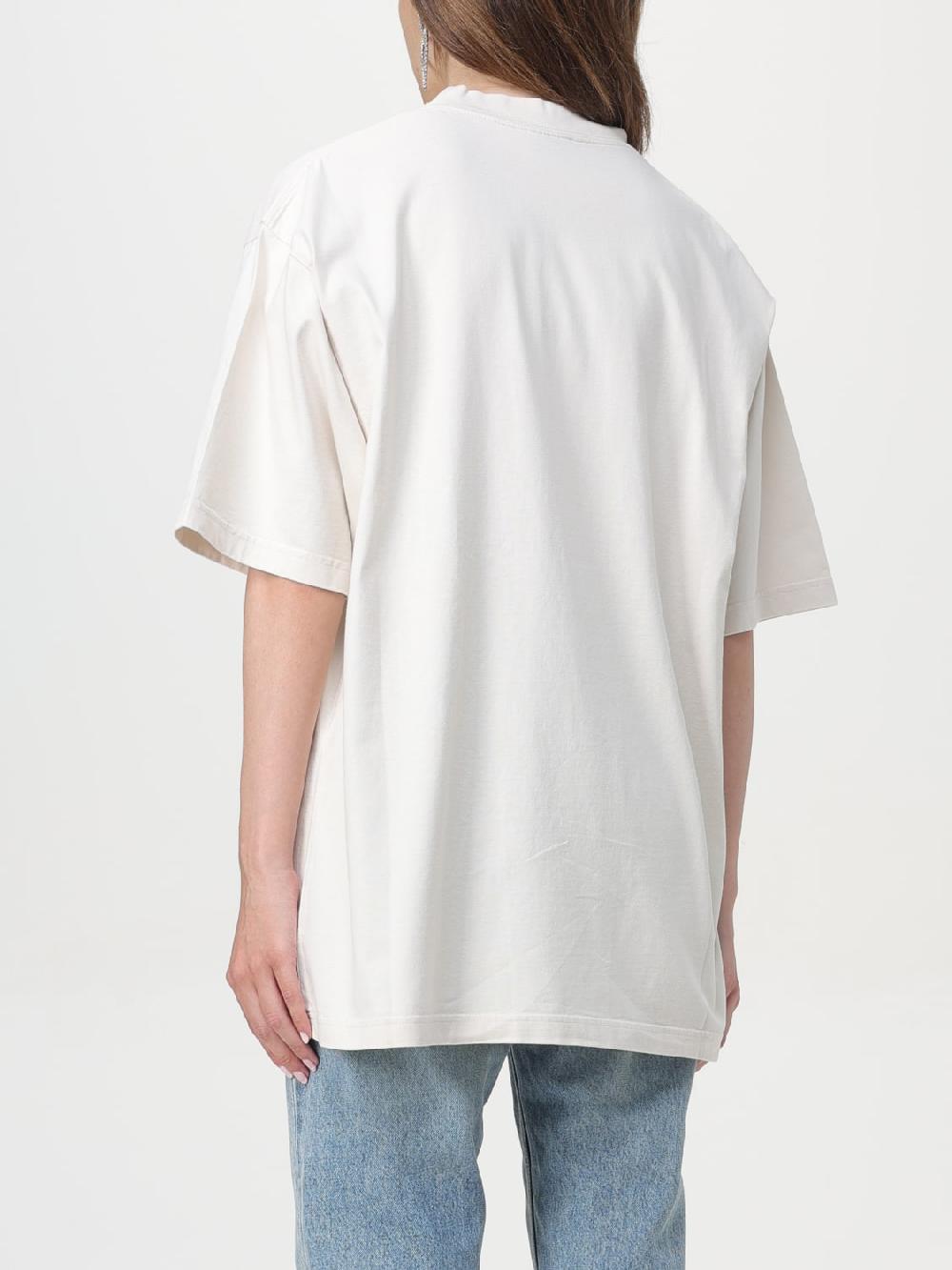 Giglio T-shirt Oversize Con Mini Logo Balenciaga