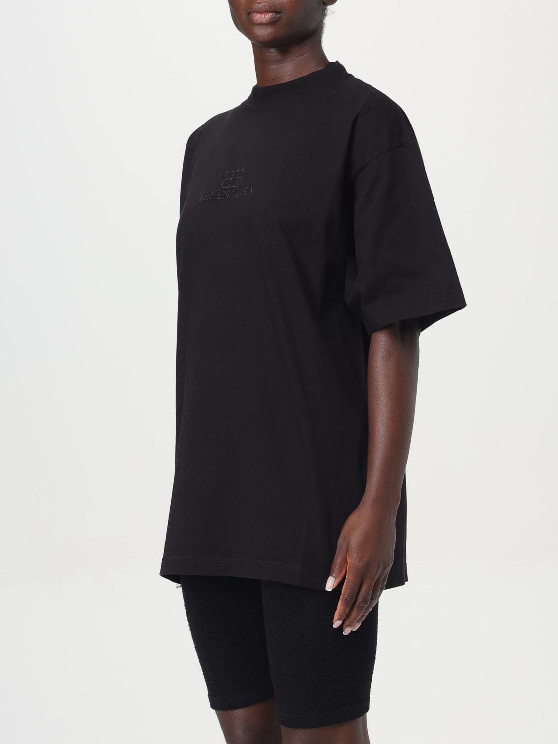 Giglio T-shirt Oversize Con Mini Logo Balenciaga