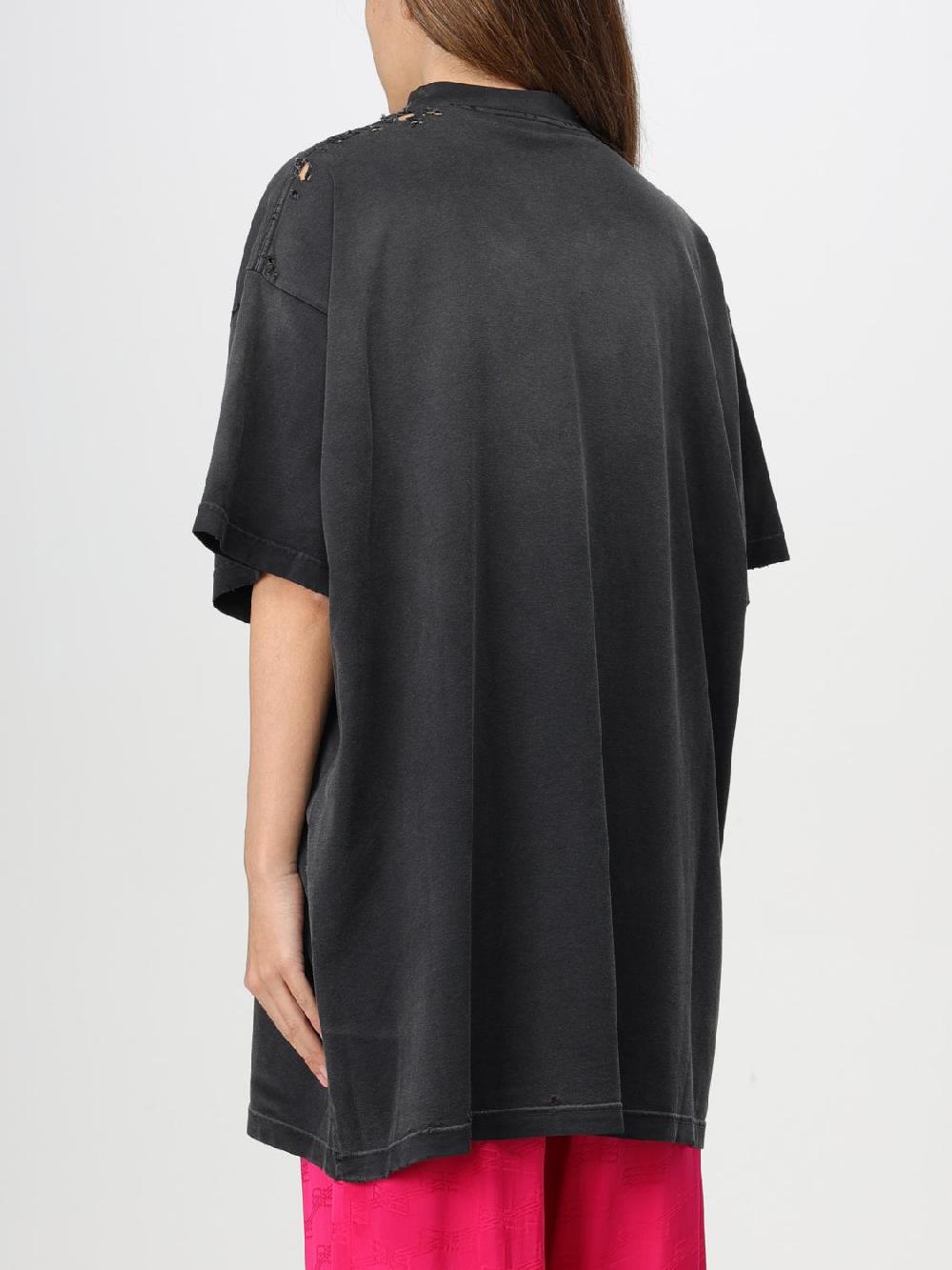 Giglio T-shirt Oversize Con Stampa Logo Balenciaga