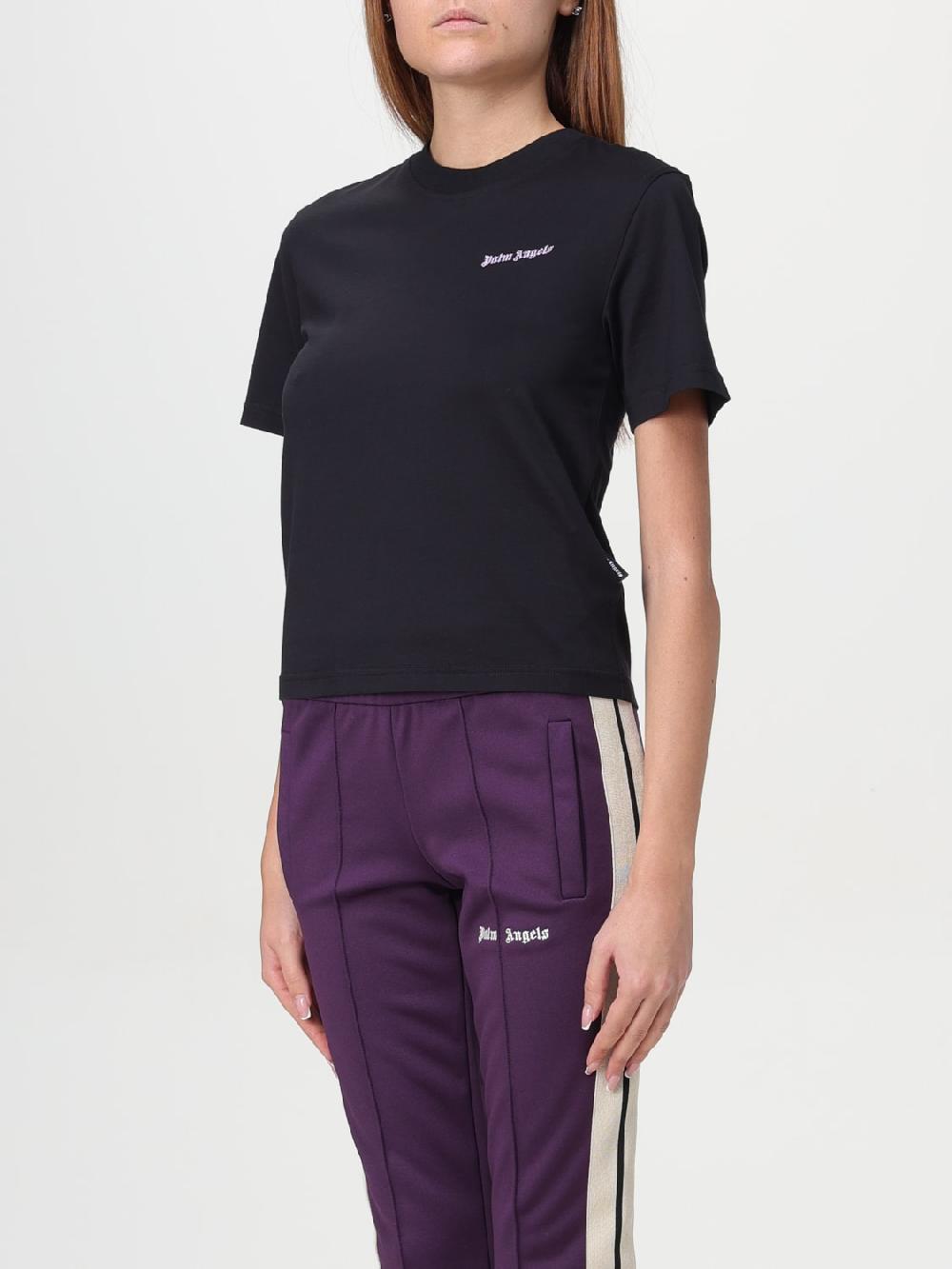 Giglio T-shirt Palm Angels In Cotone Con Logo