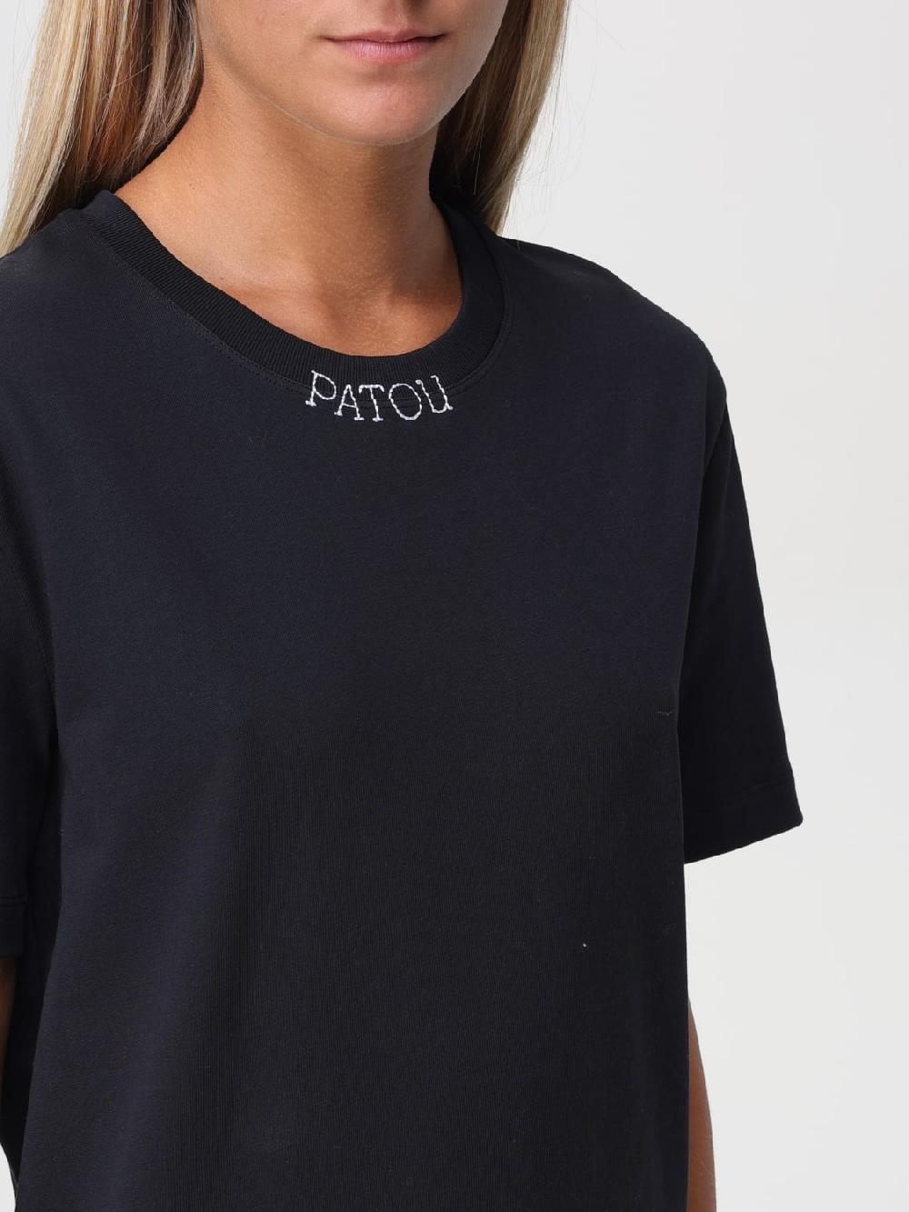 Giglio T-shirt Patou In Cotone Con Logo Strass
