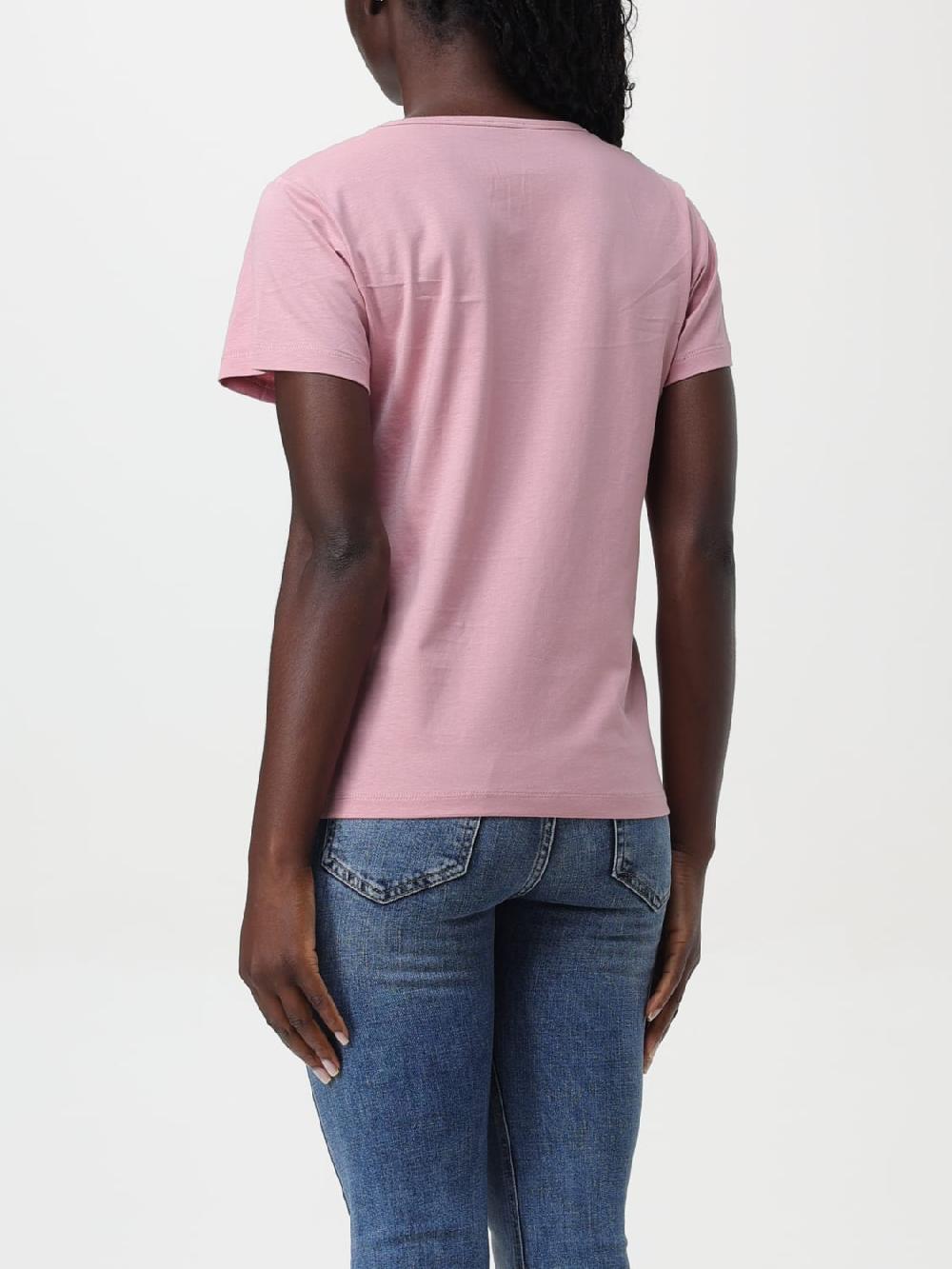 Giglio T-shirt Pinko In Cotone Con Logo In Strass