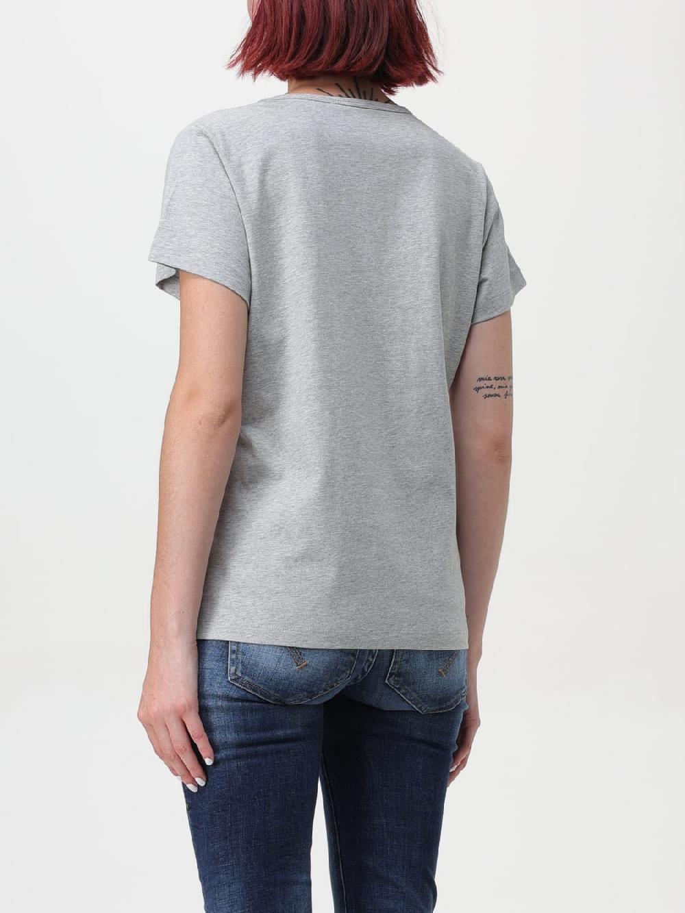 Giglio T-shirt Pinko In Cotone Con Logo In Strass