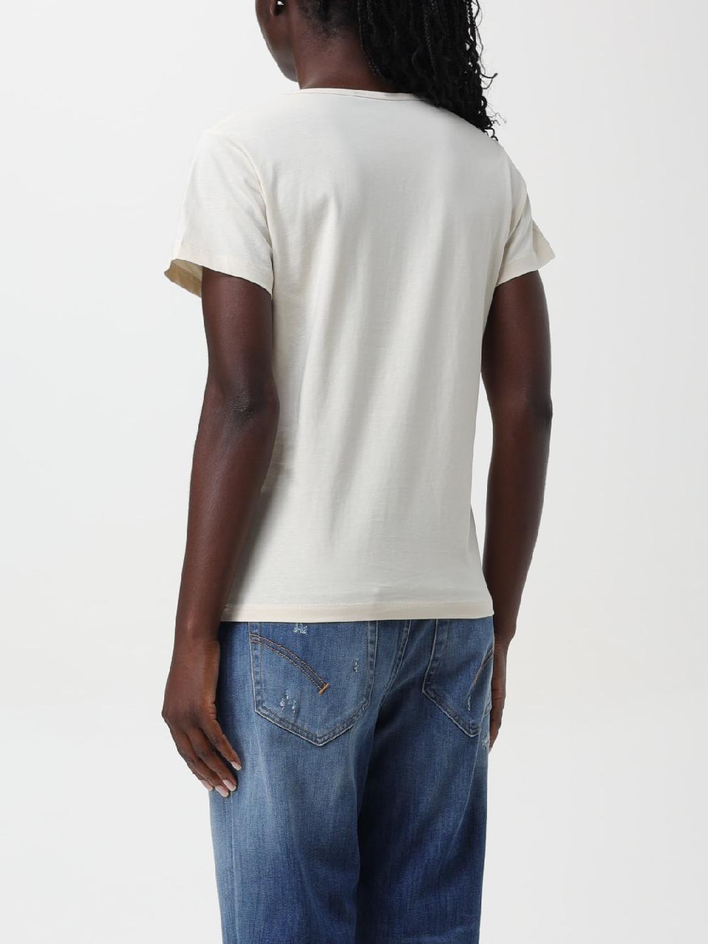 Giglio T-shirt Pinko In Cotone Con Logo In Strass