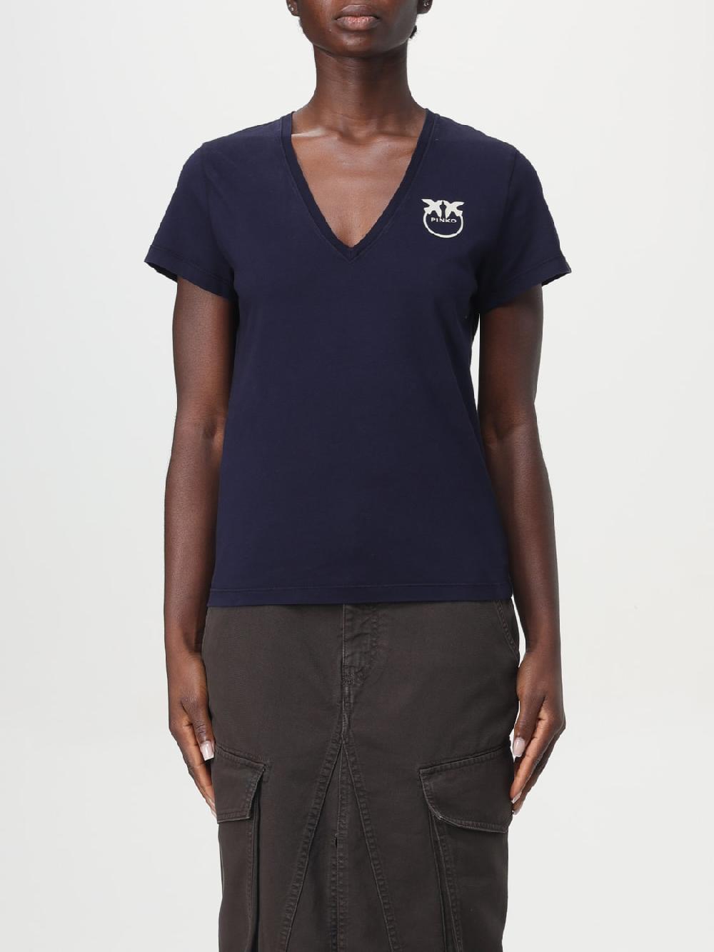 Giglio T-shirt Pinko in cotone con logo