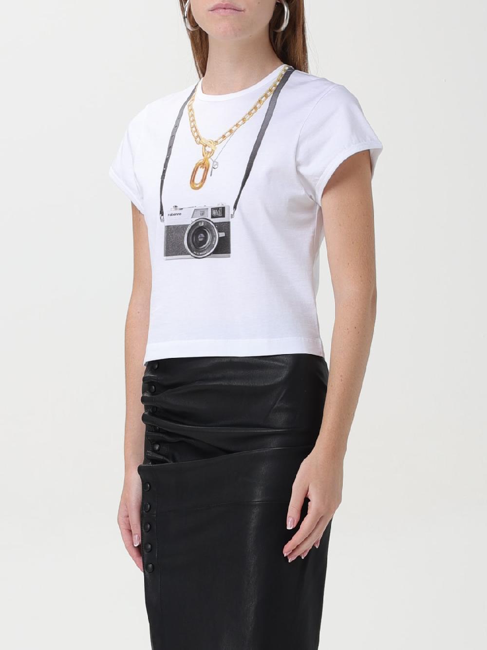 Giglio T-shirt Rabanne In Cotone Con Stampa