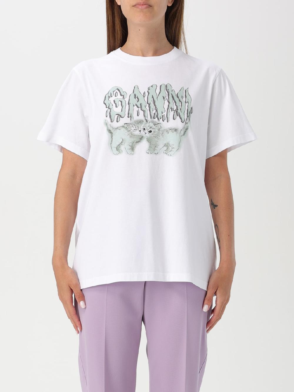 Giglio T-shirt stampata Ganni