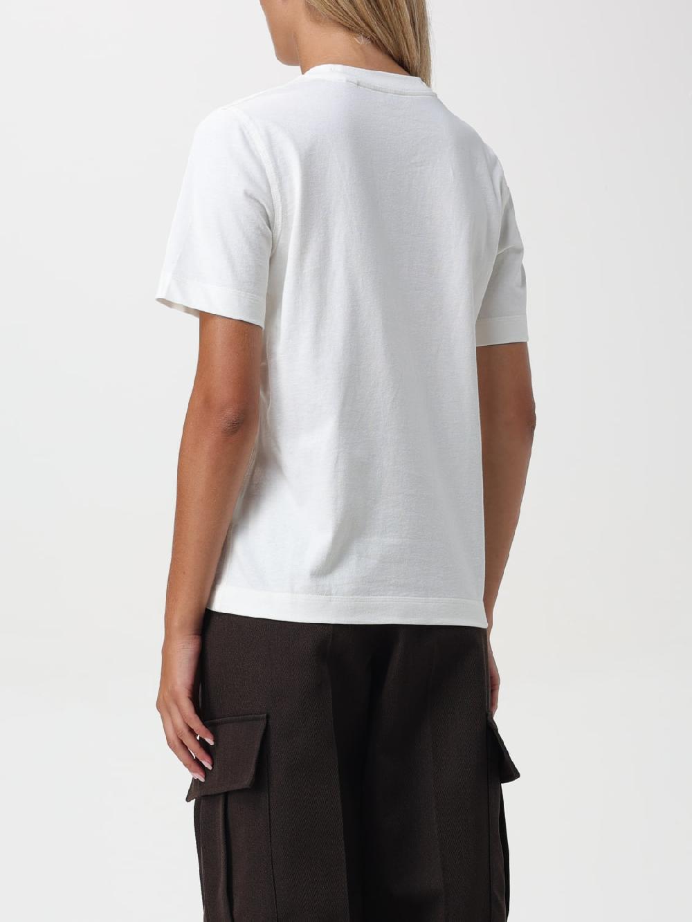 Giglio T-shirt Stampata In Cotone Burberry