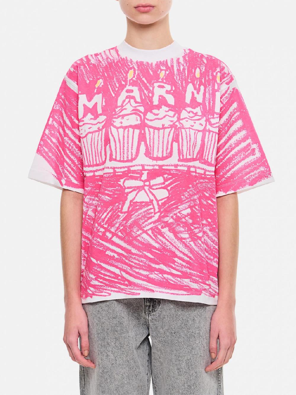 Giglio T-shirt stampata Marni