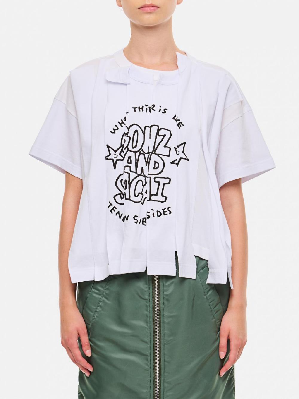 Giglio T-shirt stampata Sacai