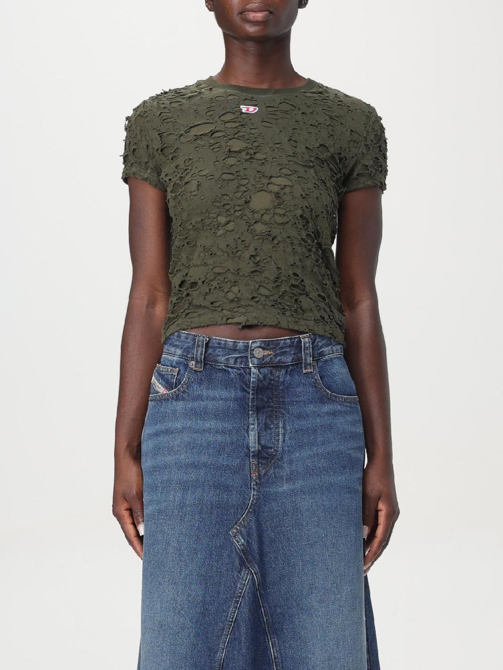Giglio T-shirt T-Uncutie-Long-P2 distressed Diesel