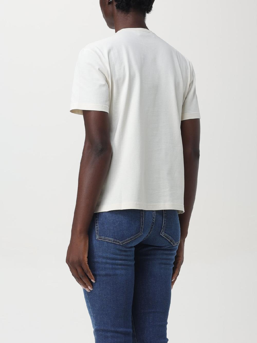 Giglio T-shirt Tory Burch In Cotone Con Ricami