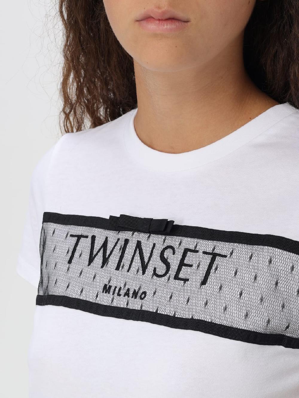 Giglio T-shirt Twinset In Cotone Con Logo
