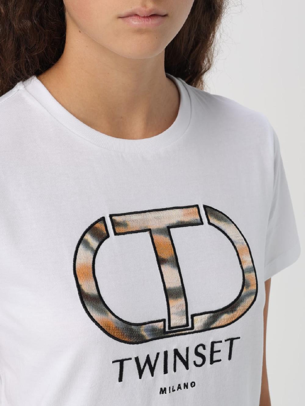 Giglio T-shirt Twinset In Cotone Con Logo
