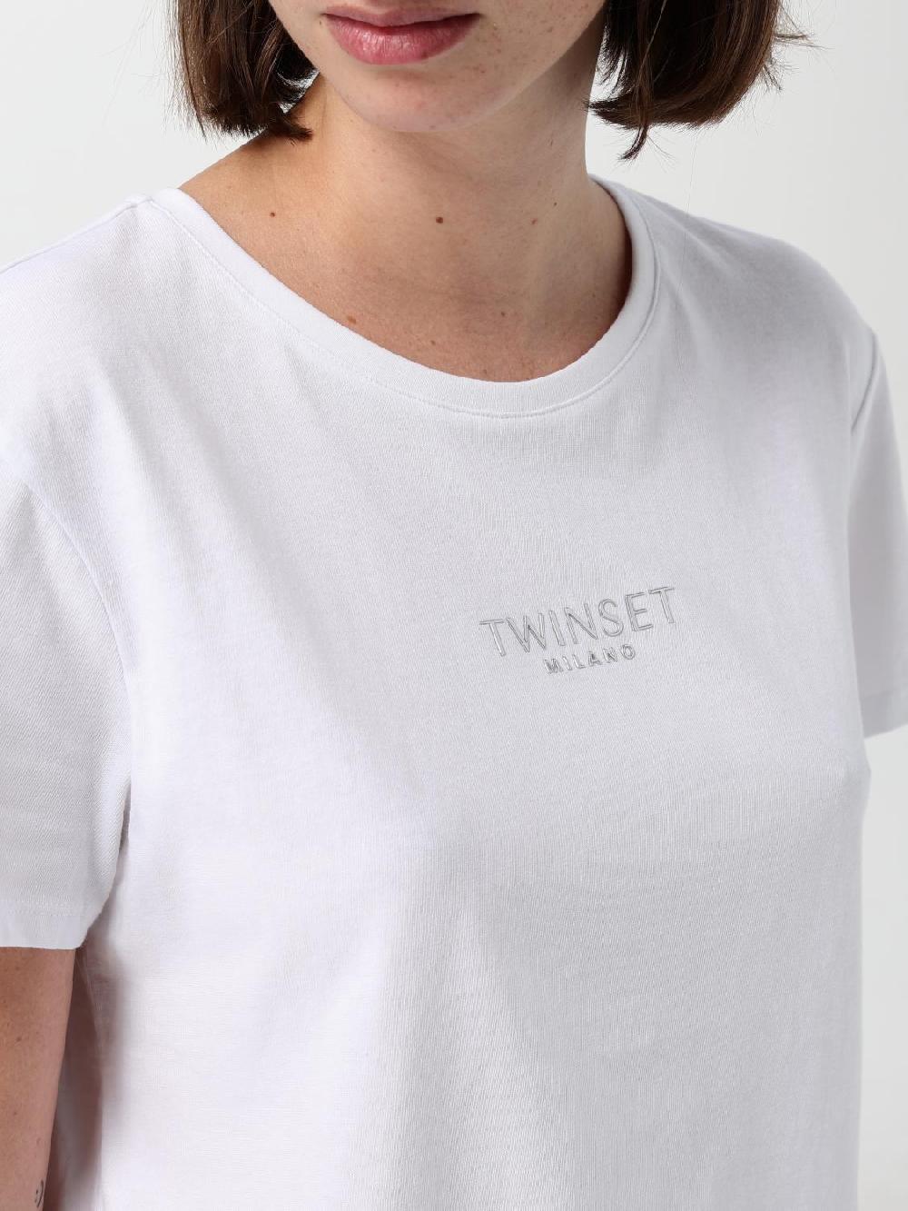 Giglio T-shirt Twinset In Cotone Con Logo