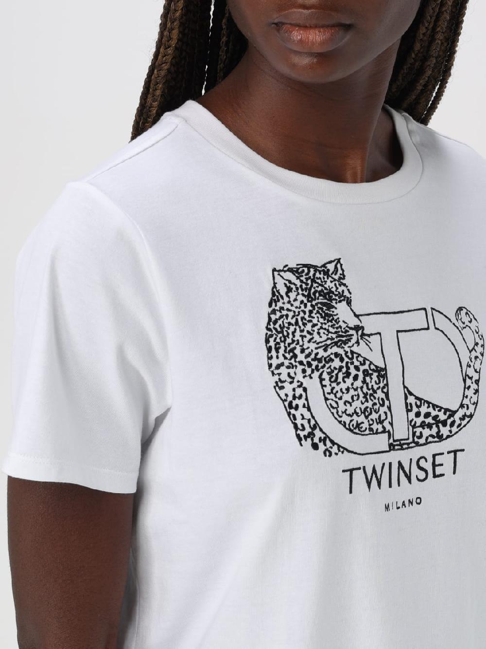 Giglio T-shirt Twinset In Cotone