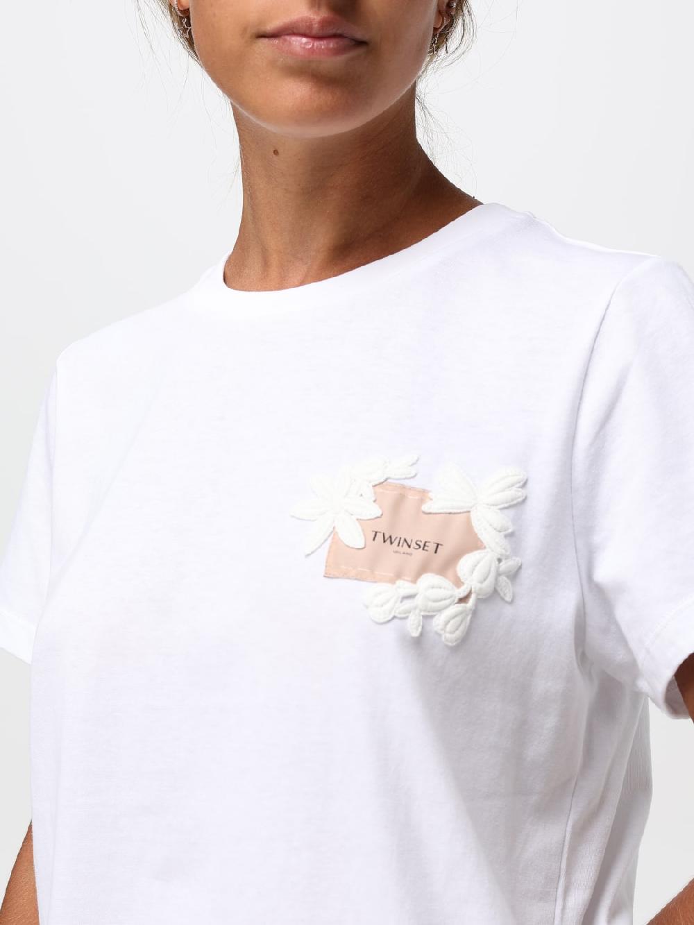 Giglio T-shirt Twinset In Cotone