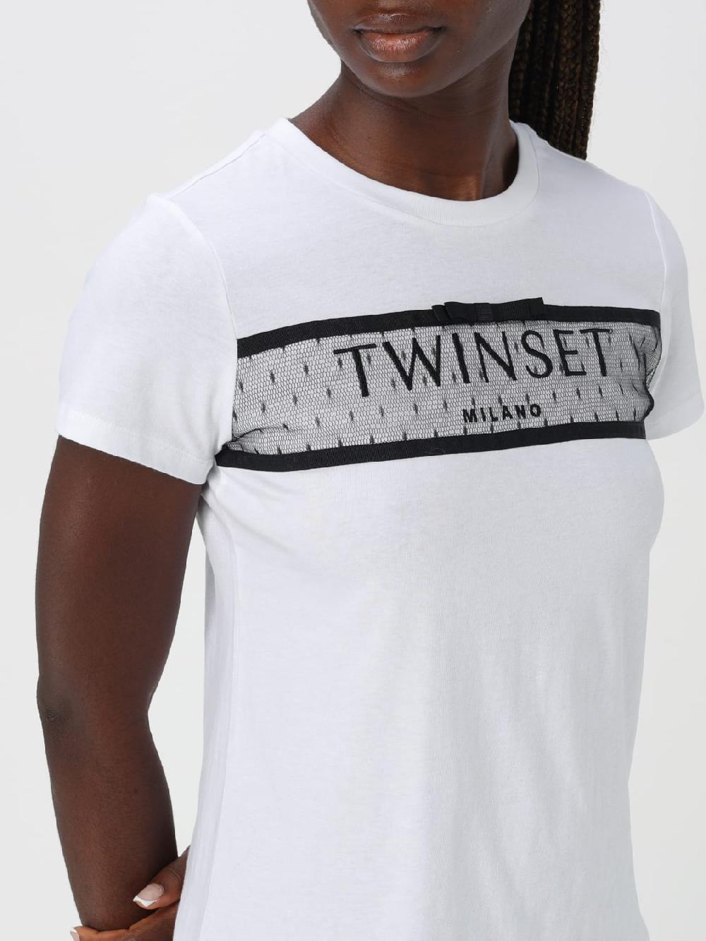 Giglio T-shirt Twinset In Cotone