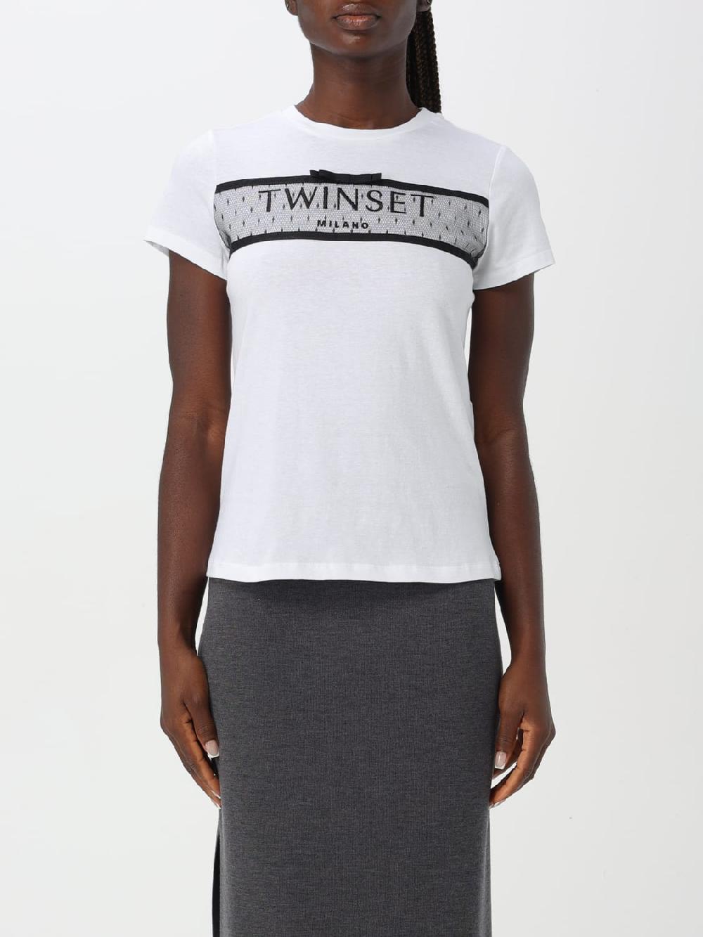 Giglio T-shirt Twinset in cotone