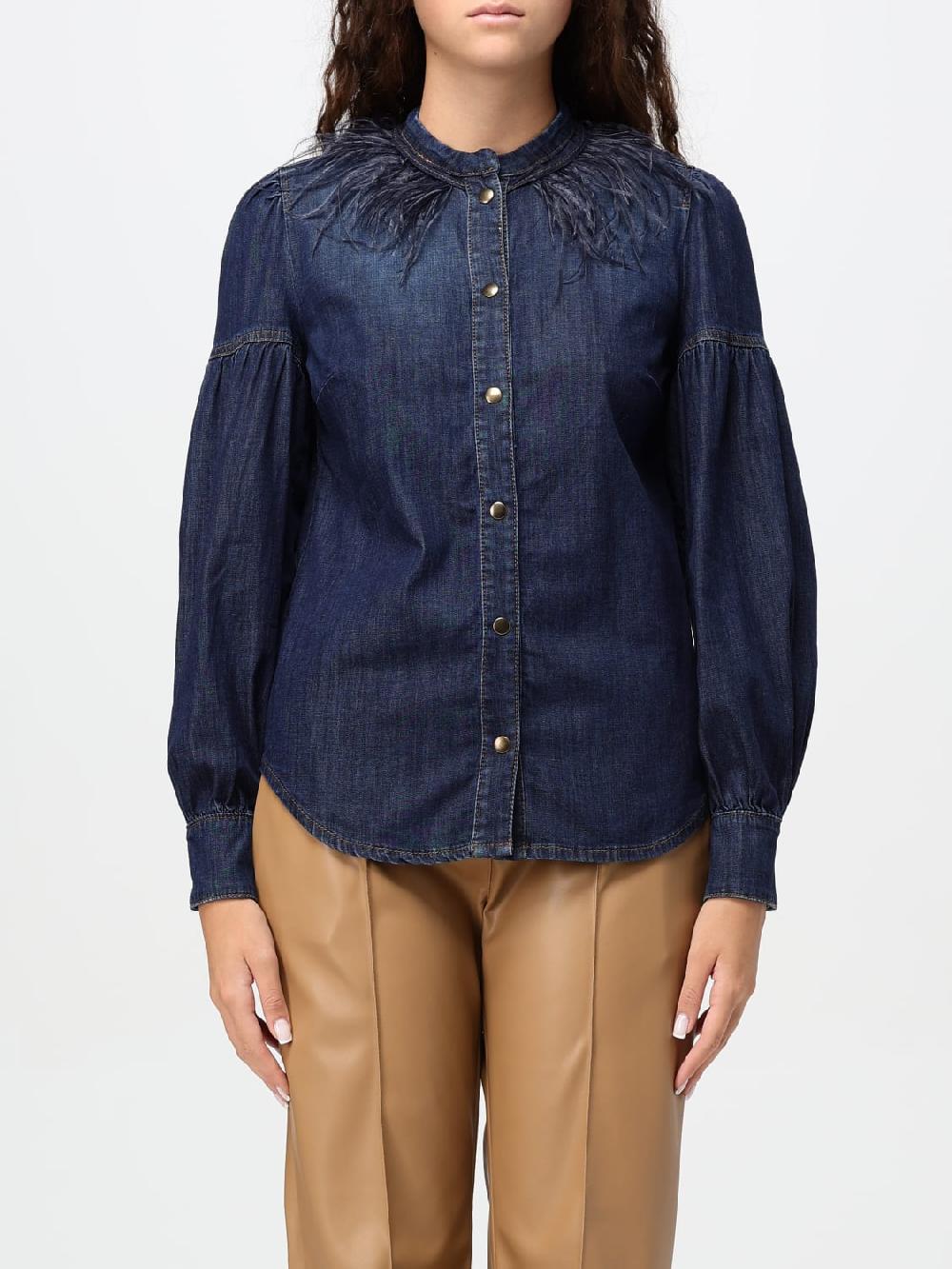 Giglio T-shirt Twinset in denim