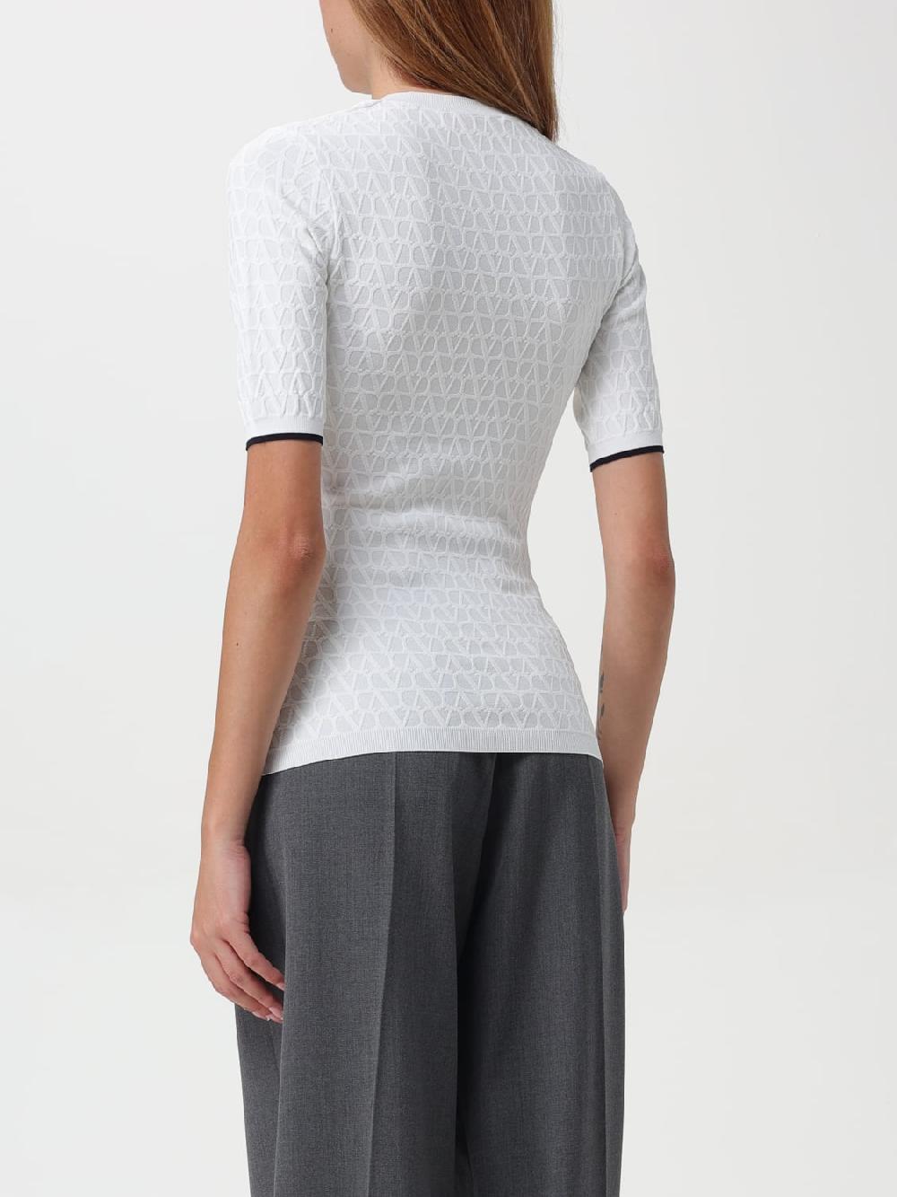 Giglio T-shirt Valentino In Viscosa Stretch