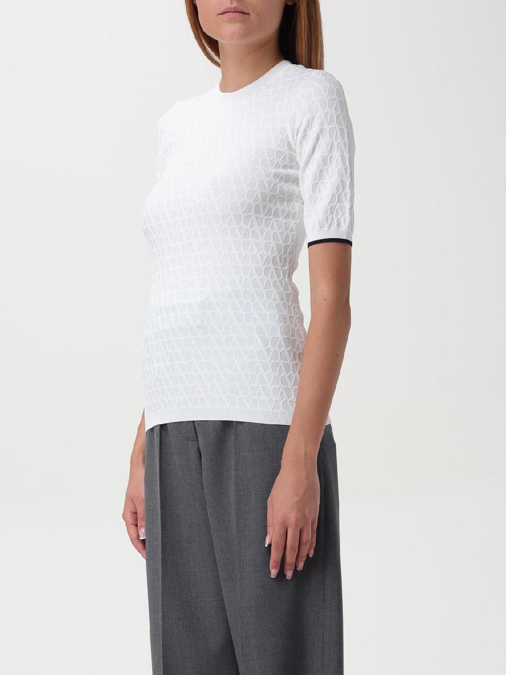Giglio T-shirt Valentino In Viscosa Stretch