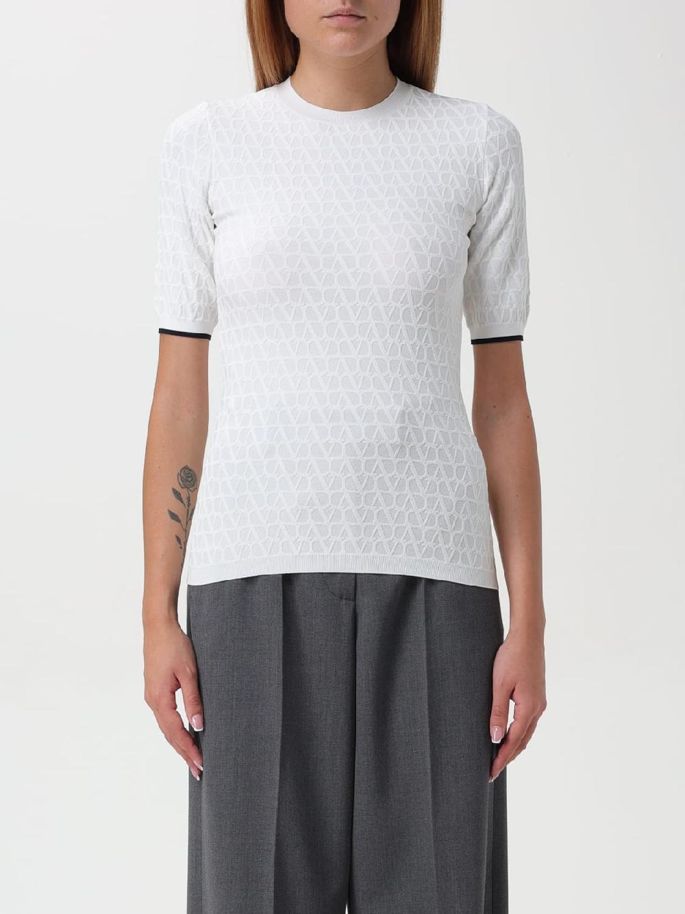 Giglio T-shirt Valentino in viscosa stretch