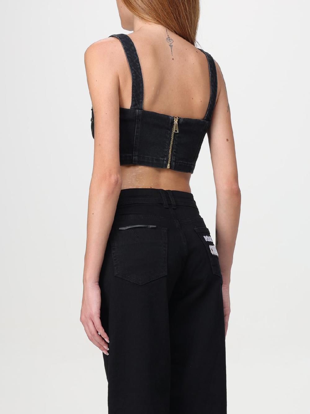 Giglio Top A Corsetto Crop Versace Jeans Couture