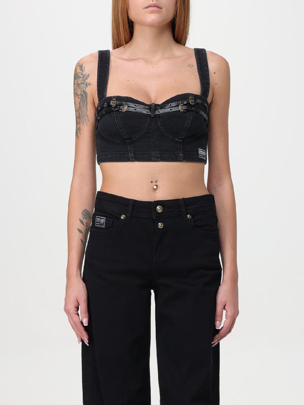 Giglio Top a corsetto crop Versace Jeans Couture