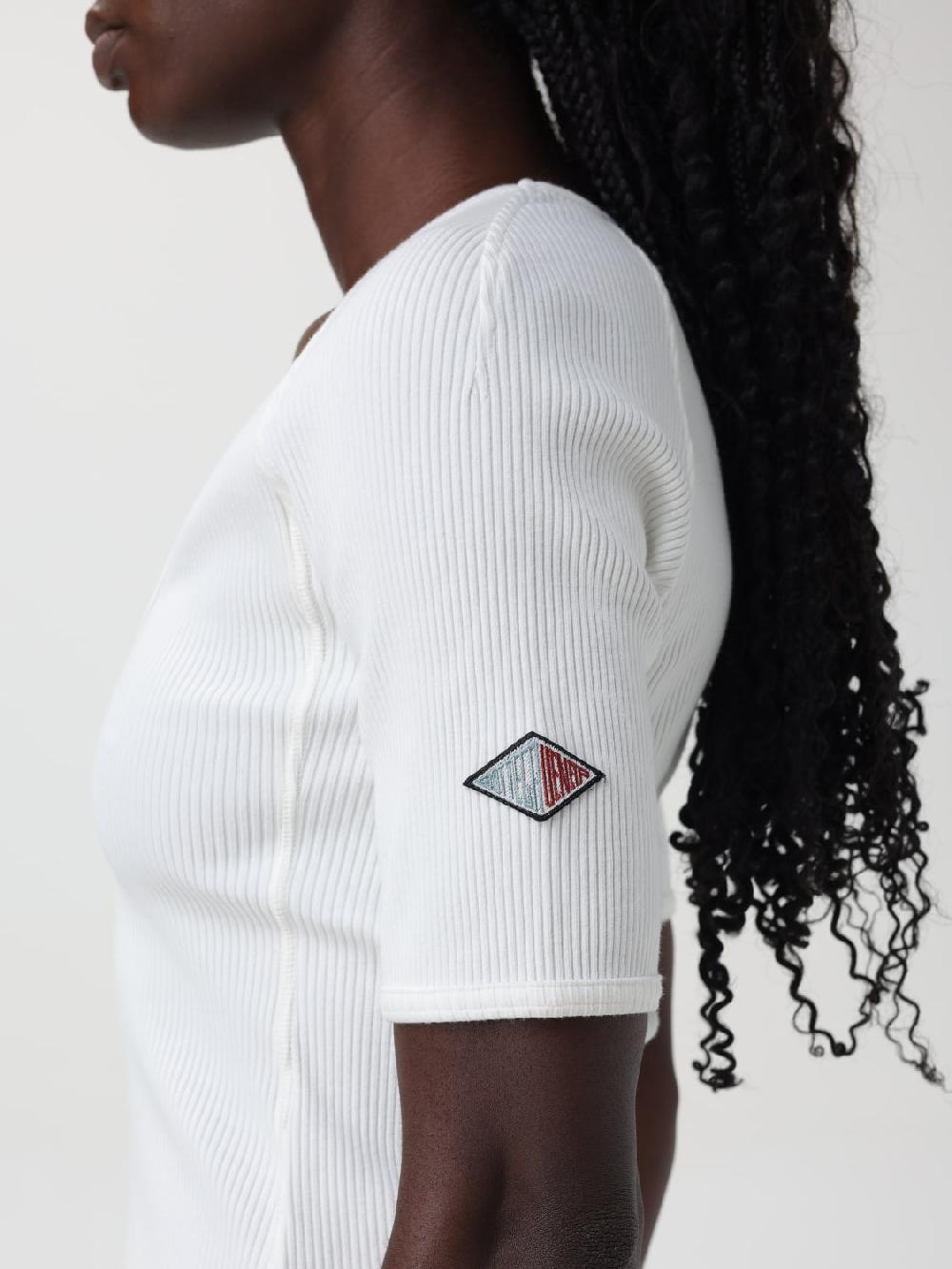 Giglio Top A Costine Con Patch Logo Bottega Veneta