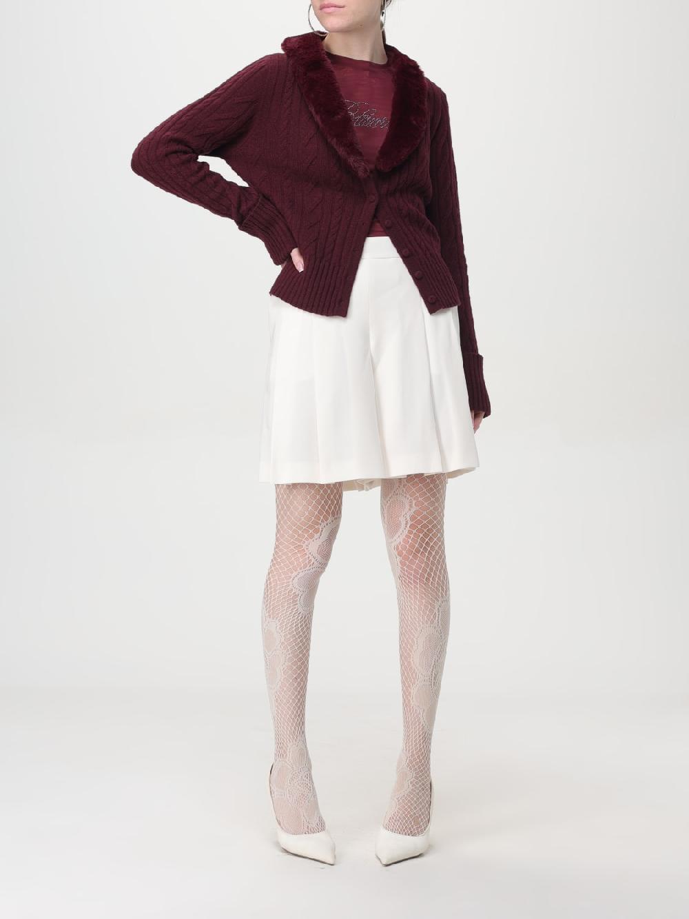 Giglio Top Blumarine In Nylon A Micro Rete Stretch