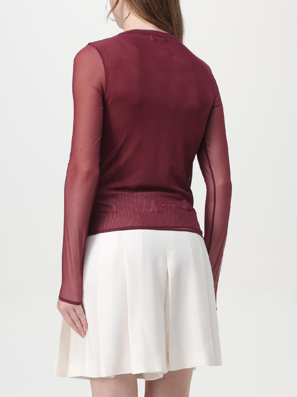 Giglio Top Blumarine In Nylon A Micro Rete Stretch