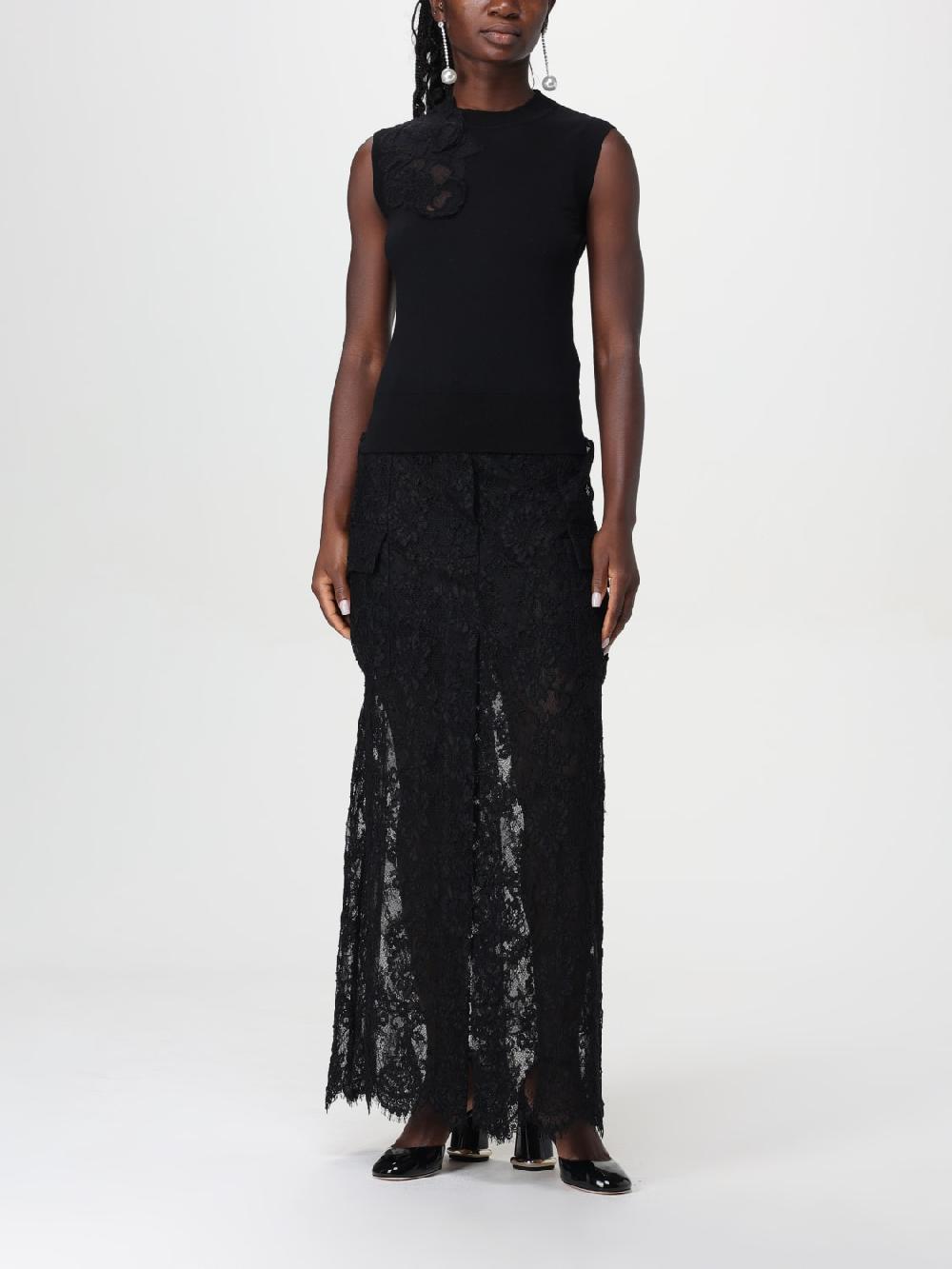 Giglio Top Con Inserto In Macramé Ermanno Scervino