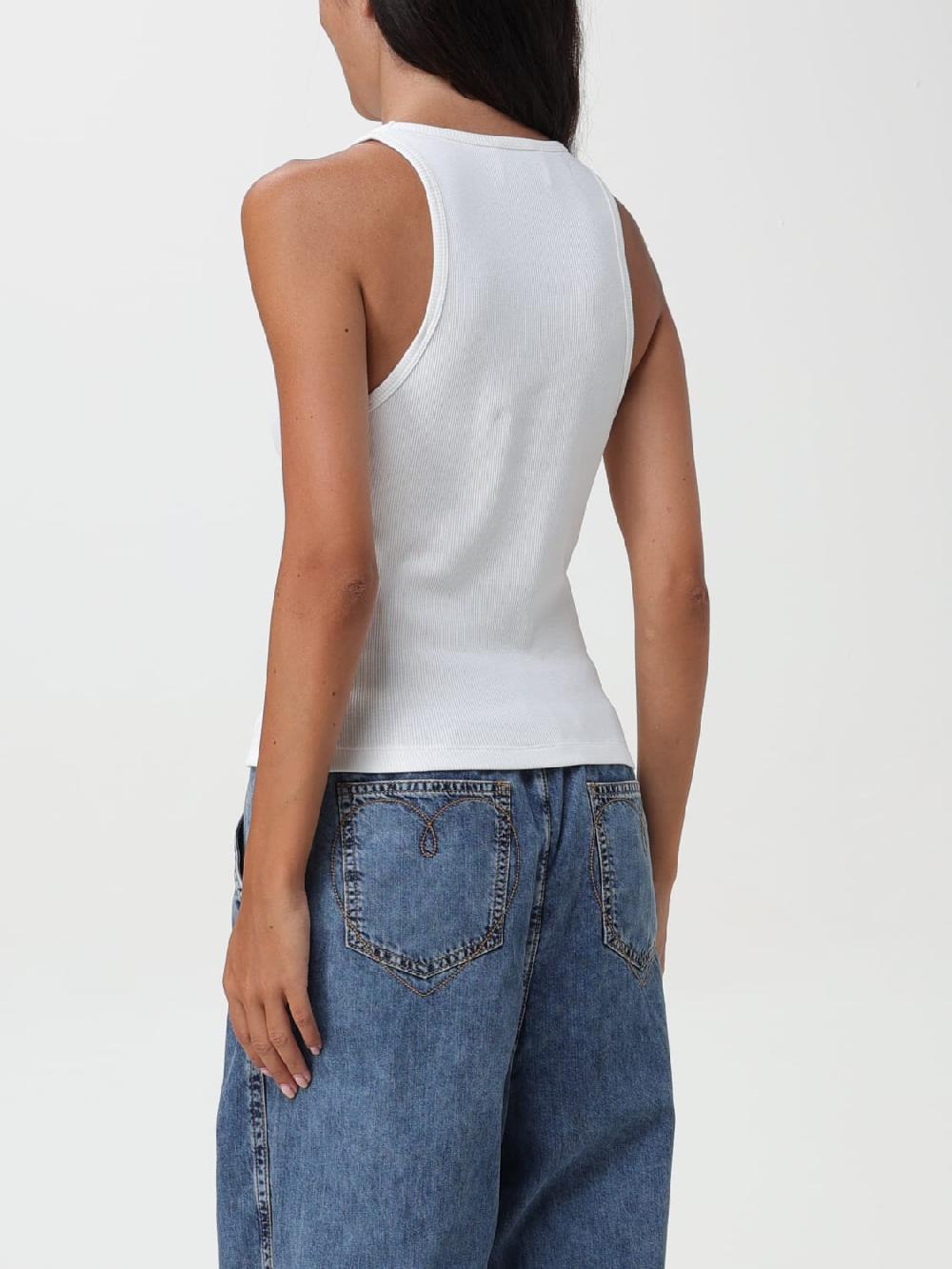 Giglio Top Con Mini Logo Moschino Jeans