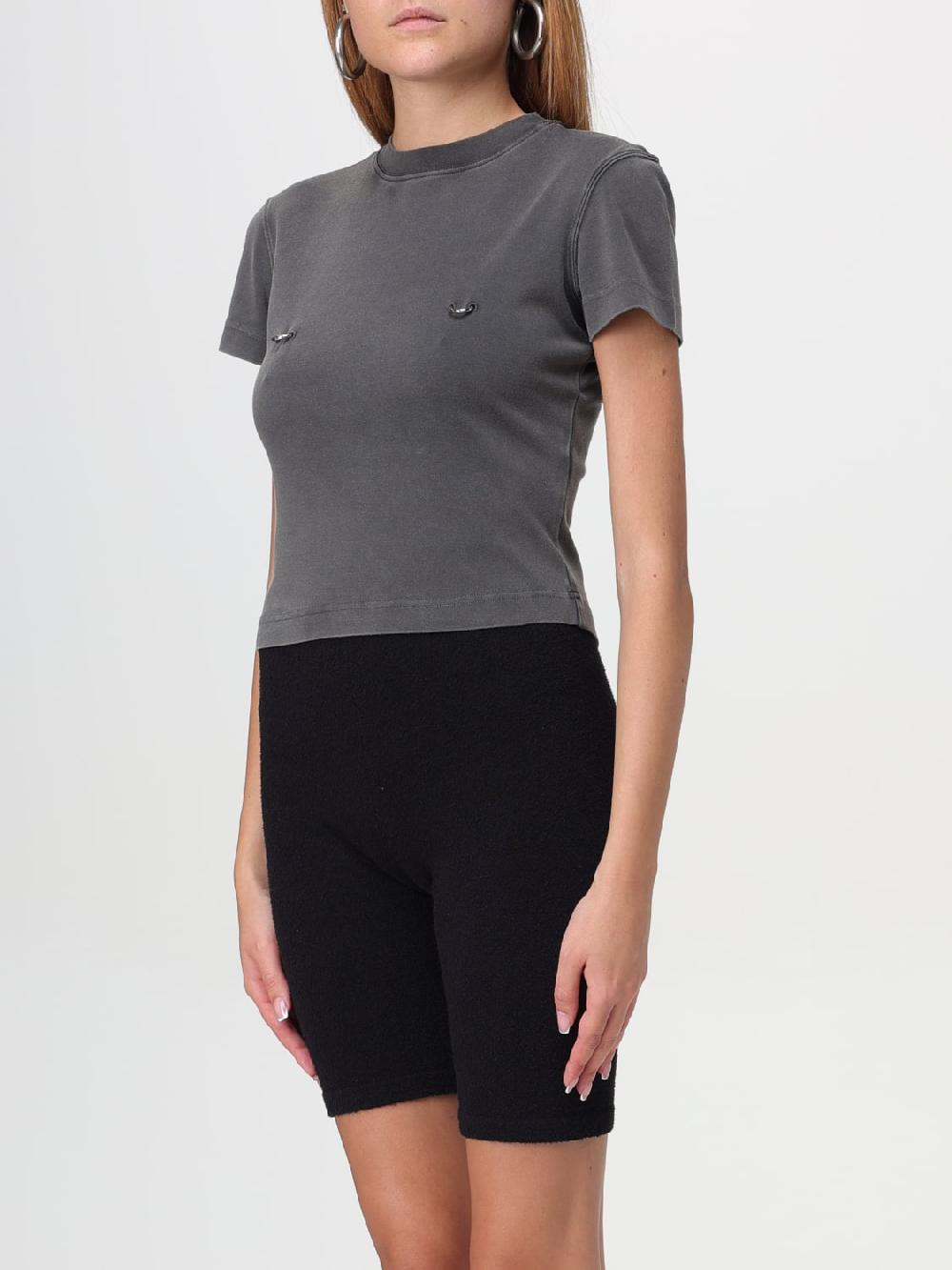 Giglio Top Con Piercing Mugler In Cotone