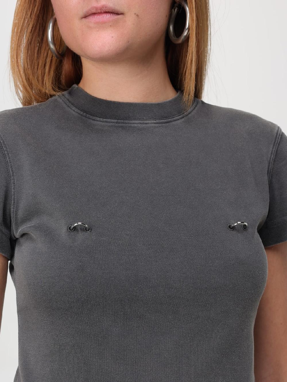 Giglio Top Con Piercing Mugler In Cotone