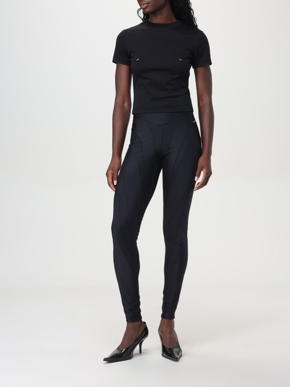 Giglio Top Con Piercing Mugler In Cotone