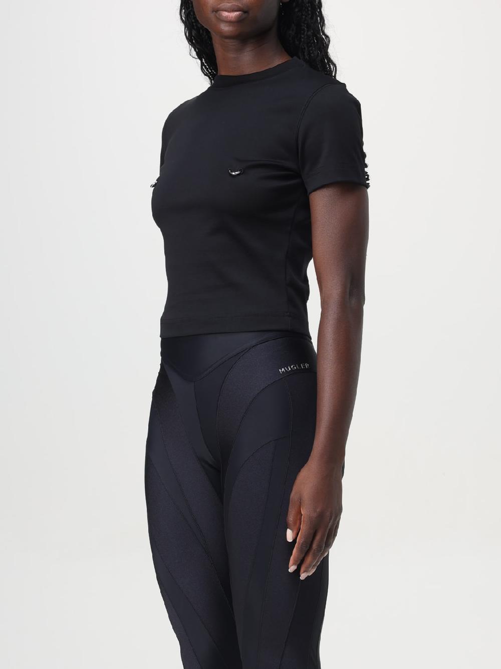 Giglio Top Con Piercing Mugler In Cotone