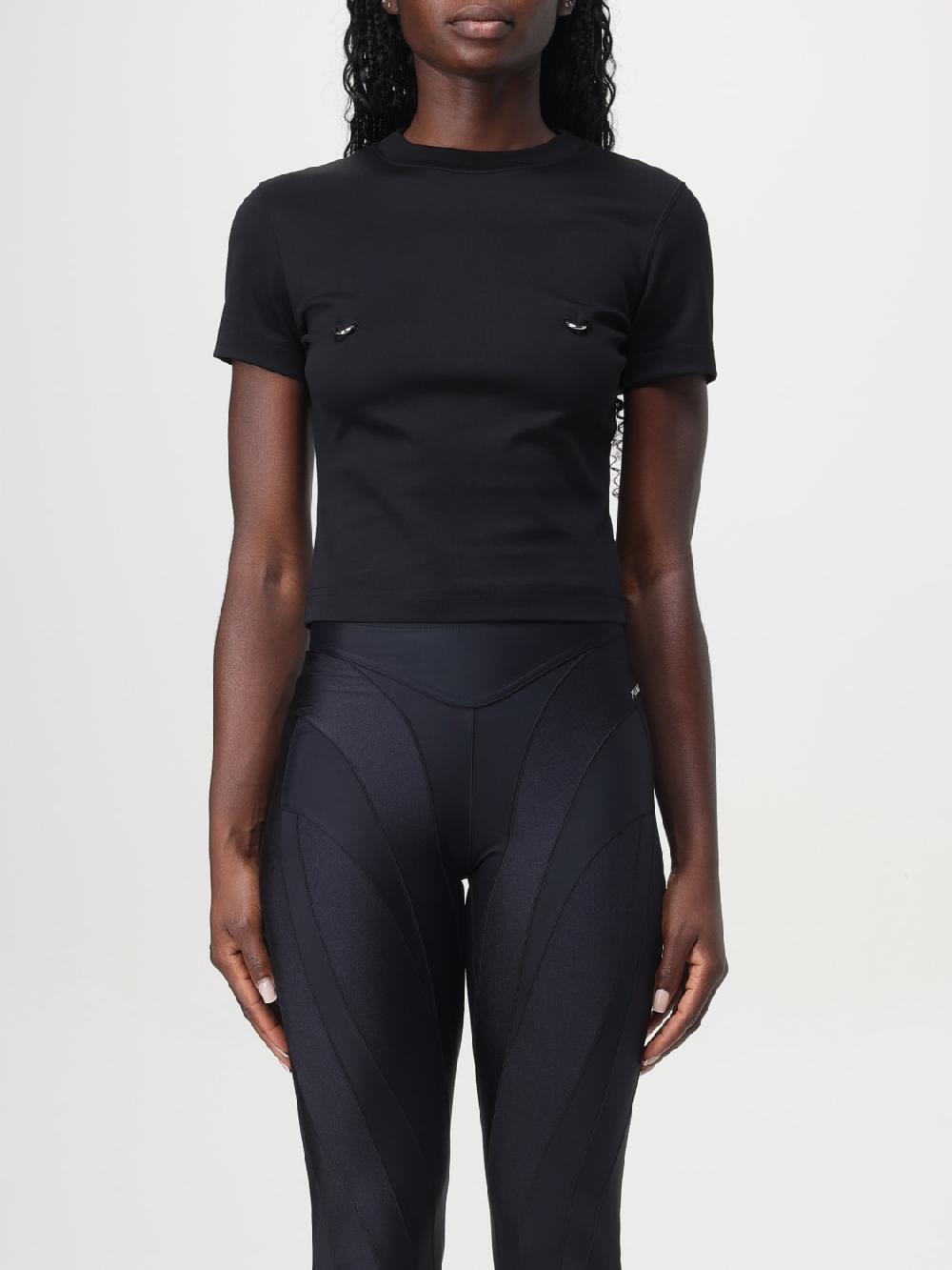 Giglio Top con piercing Mugler in cotone