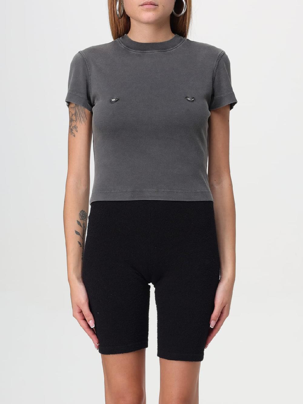 Giglio Top con piercing Mugler in cotone