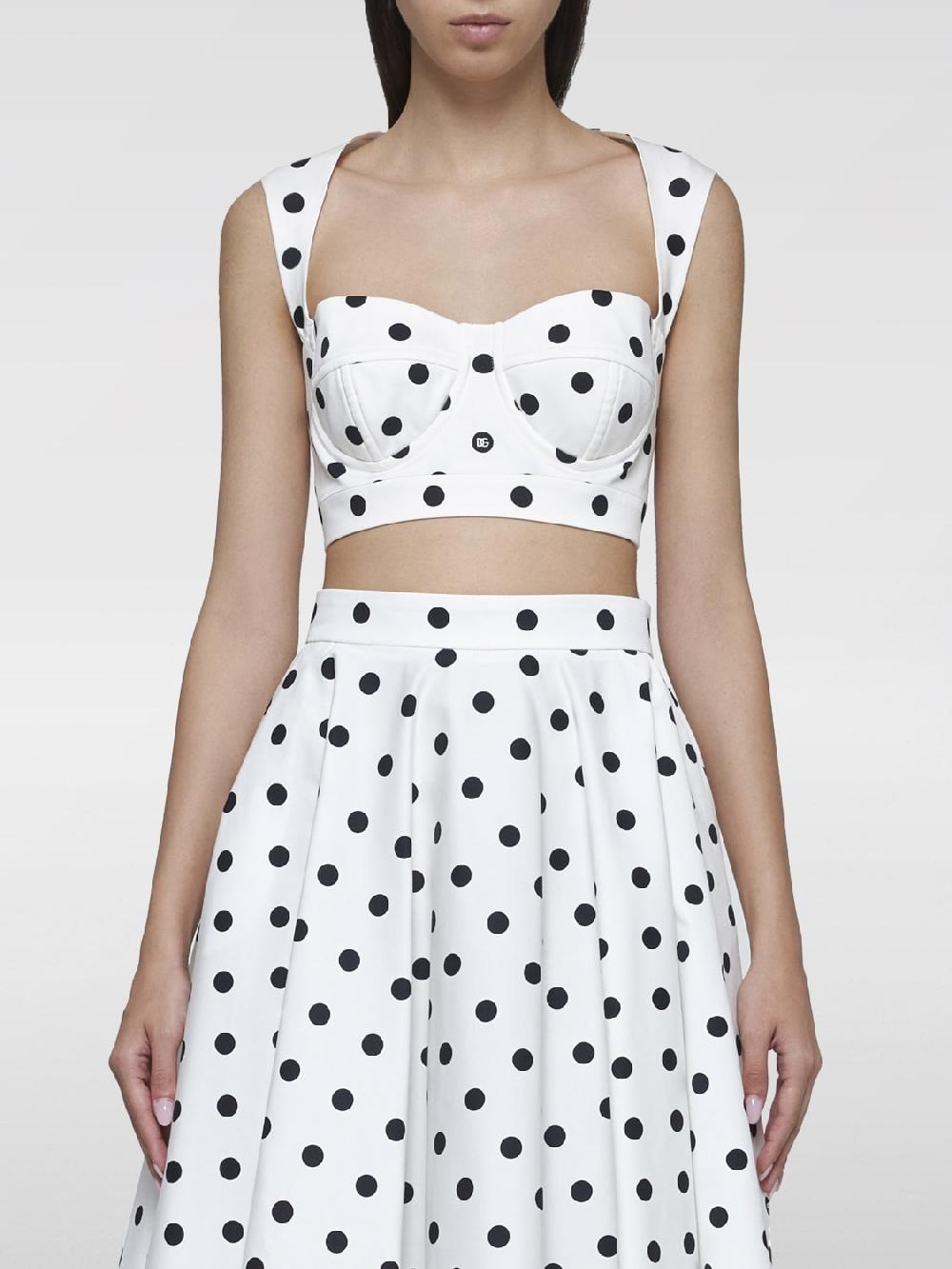 Giglio Top crop a pois Dolce & Gabbana
