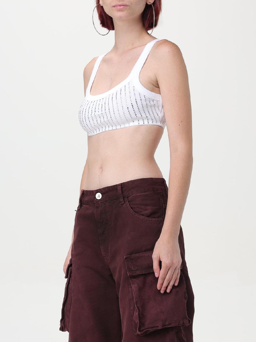 Giglio Top Crop Con Strass The Attico