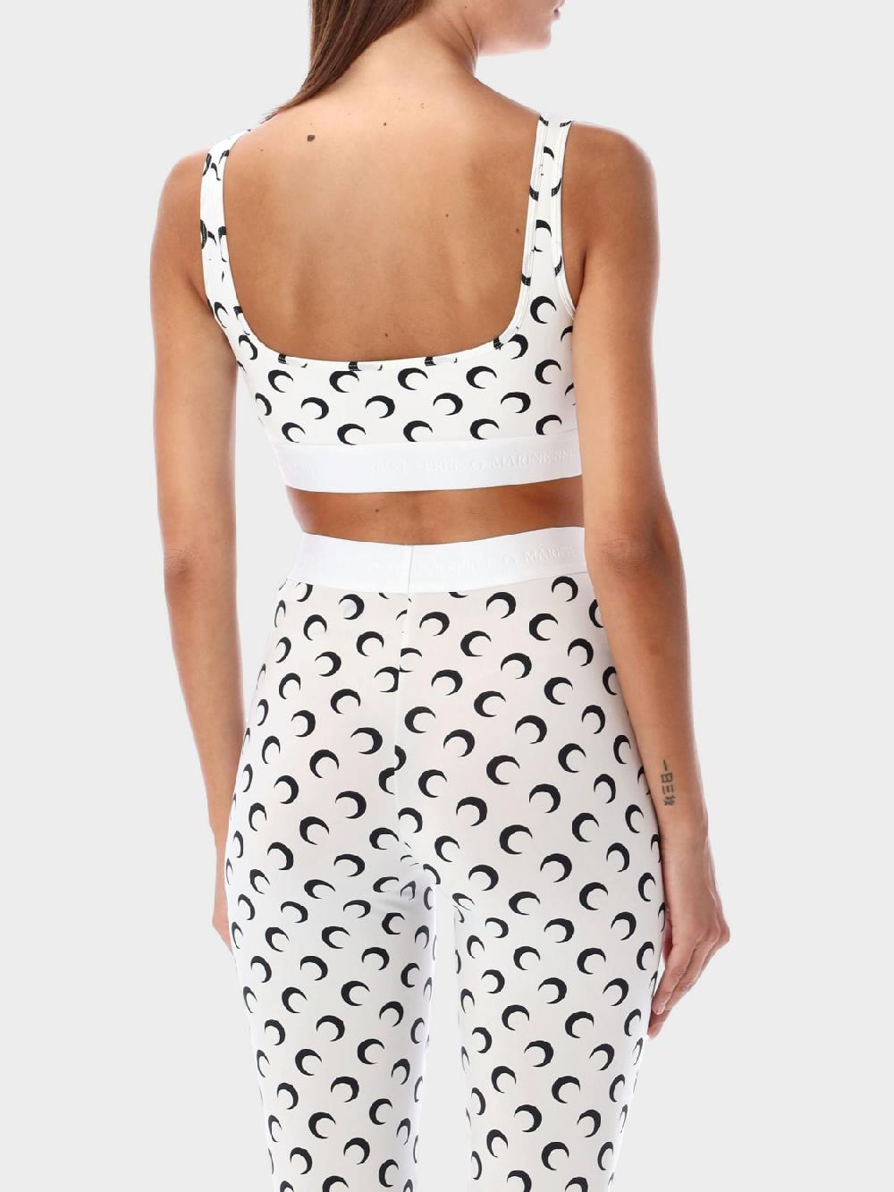Giglio Top Cropped Marine Serre Stampata
